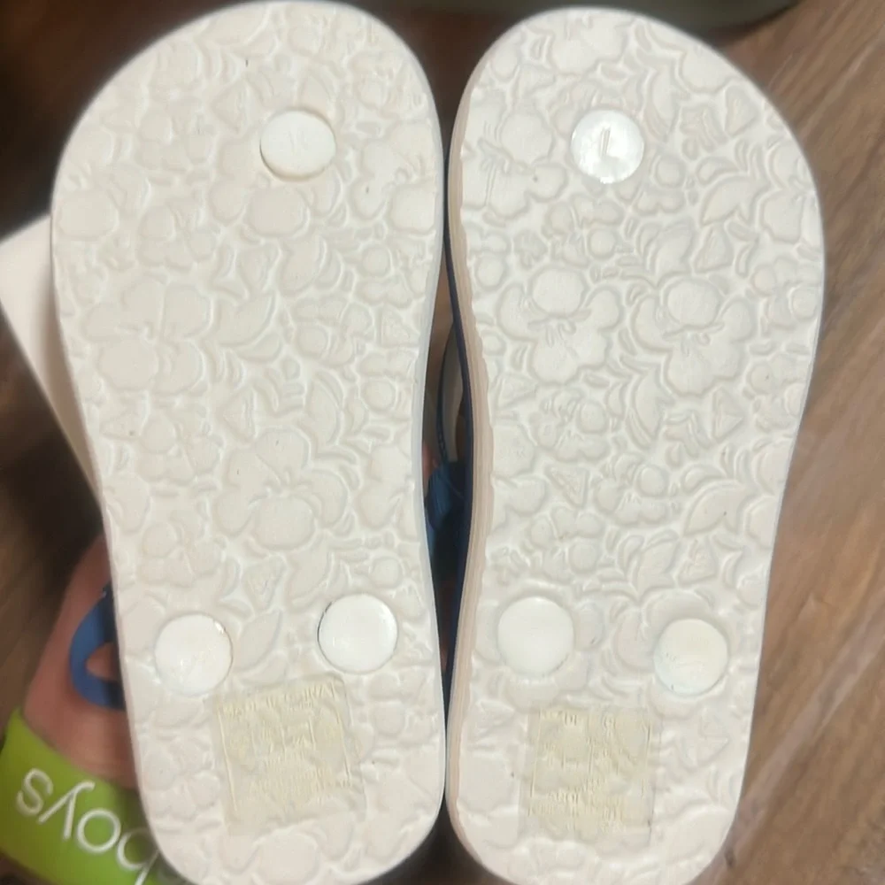 ROXY GIRLS TODDLER TROPICAL PRINT SANDAL: NWT: SZ 8
